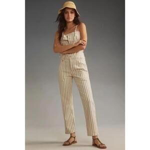 Pilcro Denim Stripe Painter Overalls